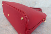 将图片加载到图库查看器，HERMES BOLIDE 35 Fjord leather Rouge vif □G刻印 Shoulder bag 600080147
