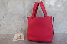 将图片加载到图库查看器，HERMES PICOTIN LOCK PM Clemence leather Rose extreme A刻印 Hand bag 700090133
