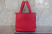 将图片加载到图库查看器，HERMES PICOTIN LOCK PM Clemence leather Rose extreme A刻印 Hand bag 700090133
