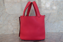 Load image into Gallery viewer, HERMES PICOTIN LOCK PM Clemence leather Rose extreme A Engraving Hand bag 700090133
