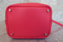 Load image into Gallery viewer, HERMES PICOTIN LOCK PM Clemence leather Rose extreme A Engraving Hand bag 700090133
