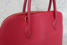 将图片加载到图库查看器，HERMES BOLIDE 35 Fjord leather Rouge vif □G刻印 Shoulder bag 600080147
