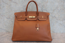 Load image into Gallery viewer, HERMES BIRKIN 40 Graine Couchevel leather Gold 〇Y Engraving Hand bag 800050047
