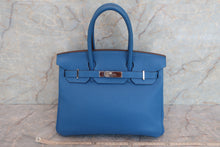 将图片加载到图库查看器，HERMES BIRKIN 30 Togo leather Mykonos □O刻印 Hand bag 600080186
