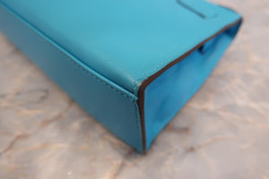 HERMES／エルメス ポシェットケリー ヴォースイフト ターコイズ □P刻印 ハンドバッグ 700070019