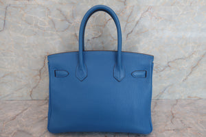 HERMES BIRKIN 30 Togo leather Mykonos □O刻印 Hand bag 600080186