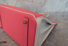 将图片加载到图库查看器，HERMES BIRKIN 30 Personal order Epsom leather Rose azalee/Craie/Matte gold hardware A刻印 Hand bag 700100192
