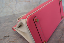 将图片加载到图库查看器，HERMES BIRKIN 30 Personal order Epsom leather Rose azalee/Craie/Matte gold hardware A刻印 Hand bag 700100192
