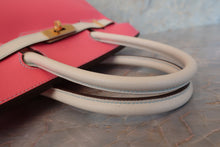 将图片加载到图库查看器，HERMES BIRKIN 30 Personal order Epsom leather Rose azalee/Craie/Matte gold hardware A刻印 Hand bag 700100192
