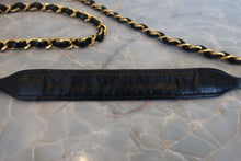 画像をギャラリービューアに読み込む, CHANEL/シャネル マトラッセチェーンショルダーバッグ ネイビー/ゴールド金具 ラムスキン ショルダーバッグ 800010057
