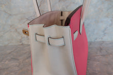 将图片加载到图库查看器，HERMES BIRKIN 30 Personal order Epsom leather Rose azalee/Craie/Matte gold hardware A刻印 Hand bag 700100192
