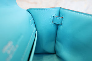 HERMES／エルメス ポシェットケリー ヴォースイフト ターコイズ □P刻印 ハンドバッグ 700070019
