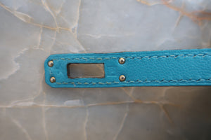 HERMES／エルメス ポシェットケリー ヴォースイフト ターコイズ □P刻印 ハンドバッグ 700070019