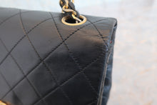 Load image into Gallery viewer, CHANEL Mini Matelasse single flap chain shoulder bag Lambskin Black/Gold hadware Shoulder bag 800020110
