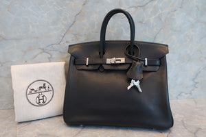 HERMES／エルメス バーキン25 トリヨンクレマンス ブラック □J刻印 ハンドバッグ 700070042