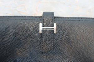 HERMES／エルメス ベアンスフレ ヴォーエプソン ブラック □R刻印 700030112