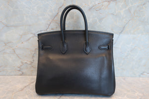 HERMES／エルメス バーキン25 トリヨンクレマンス ブラック □J刻印 ハンドバッグ 700070042