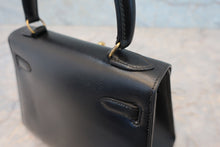 将图片加载到图库查看器，HERMES MINI KELLY 20 Box carf leather Black 〇S刻印 Shoulder bag 800050094
