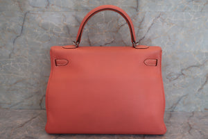 HERMES KELLY 35 Clemence leather Crevette □Q刻印 Shoulder bag 600090190