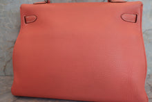 将图片加载到图库查看器，HERMES KELLY 35 Clemence leather Crevette □Q刻印 Shoulder bag 600090190
