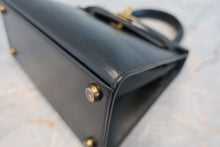 将图片加载到图库查看器，HERMES MINI KELLY 20 Box carf leather Black 〇S刻印 Shoulder bag 800050094
