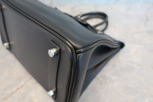 HERMES／エルメス バーキン25 トリヨンクレマンス ブラック □J刻印 ハンドバッグ 700070042