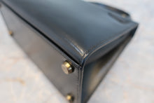 将图片加载到图库查看器，HERMES MINI KELLY 20 Box carf leather Black 〇S刻印 Shoulder bag 800050094
