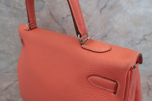 HERMES KELLY 35 Clemence leather Crevette □Q刻印 Shoulder bag 600090190