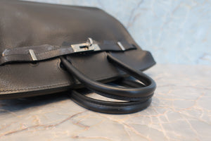 HERMES／エルメス バーキン25 トリヨンクレマンス ブラック □J刻印 ハンドバッグ 700070042