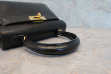 将图片加载到图库查看器，HERMES MINI KELLY 20 Box carf leather Black 〇S刻印 Shoulder bag 800050094
