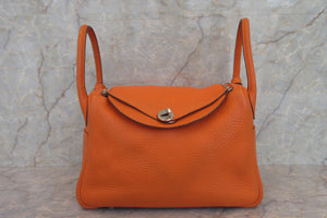 HERMES／エルメス リンディ30 トリヨンクレマンス オレンジ □M刻印 ショルダーバッグ 700030049
