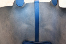 Load image into Gallery viewer, HERMES PICOTIN LOCK PM Tressage Epsom leather Blue zellige/Blue encre/Rouge H C Engraving Hand bag 700090139
