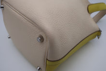 Load image into Gallery viewer, HERMES PICOTIN LOCK CASAQUE PM Clemence leather Lime/Nata Y Engraving Hand bag 800090200
