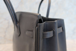 HERMES／エルメス バーキン25 トリヨンクレマンス ブラック □J刻印 ハンドバッグ 700070042