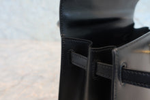 将图片加载到图库查看器，HERMES MINI KELLY 20 Box carf leather Black 〇S刻印 Shoulder bag 800050094
