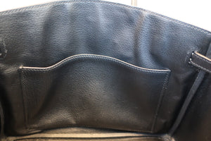 HERMES／エルメス バーキン25 トリヨンクレマンス ブラック □J刻印 ハンドバッグ 700070042