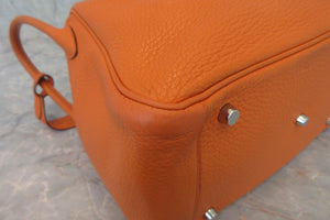 HERMES／エルメス リンディ30 トリヨンクレマンス オレンジ □M刻印 ショルダーバッグ 700030049