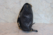 將圖片載入圖庫檢視器 CHANEL/シャネル マトラッセチェーンリュック ラムスキン ネイビー/ゴールド金具 リュック 800030113
