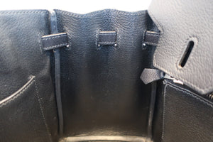 HERMES／エルメス バーキン25 トリヨンクレマンス ブラック □J刻印 ハンドバッグ 700070042