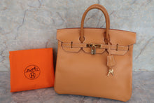 将图片加载到图库查看器，HERMES HAUT A COURROIRE 32 Veche lether Natural □F刻印 Hand bag 600080142
