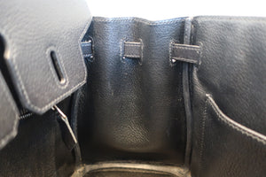 HERMES／エルメス バーキン25 トリヨンクレマンス ブラック □J刻印 ハンドバッグ 700070042