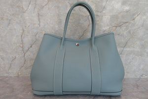 HERMES／エルメス ガーデンパーティPM ネゴンダ シエル □P刻印 トートバッグ 700050259