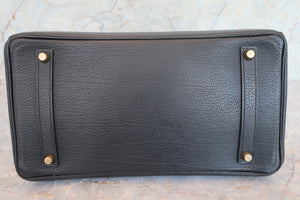 HERMES／エルメス バーキン35 フィヨルド ブラック 〇Z刻印 ハンドバッグ 700080047
