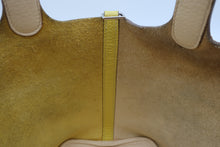 Load image into Gallery viewer, HERMES PICOTIN LOCK CASAQUE PM Clemence leather Lime/Nata Y Engraving Hand bag 800090200
