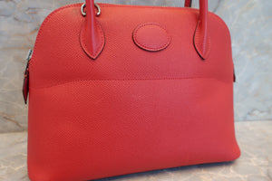 HERMES／エルメス ボリード27 ヴォーエプソン ルージュカザック T刻印 ショルダーバッグ 700070017