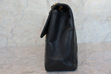 Load image into Gallery viewer, CHANEL Big Matelasse single flap chain shoulder bag Lambskin Black/Gold hadware Shoulder bag 600050127
