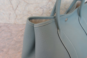 HERMES／エルメス ガーデンパーティPM ネゴンダ シエル □P刻印 トートバッグ 700050259