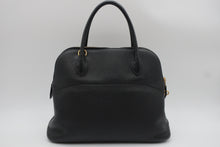 Load image into Gallery viewer, HERMES BOLIDE 31 Clemence leather Black A Engraving Shoulder bag 800090152
