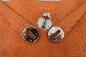 HERMES／エルメス リンディ30 トリヨンクレマンス オレンジ □M刻印 ショルダーバッグ 700030049