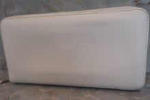 将图片加载到图库查看器，HERMES Azapp Long Silkin Epsom leather/Silk White □M刻印 Wallet 500110097
